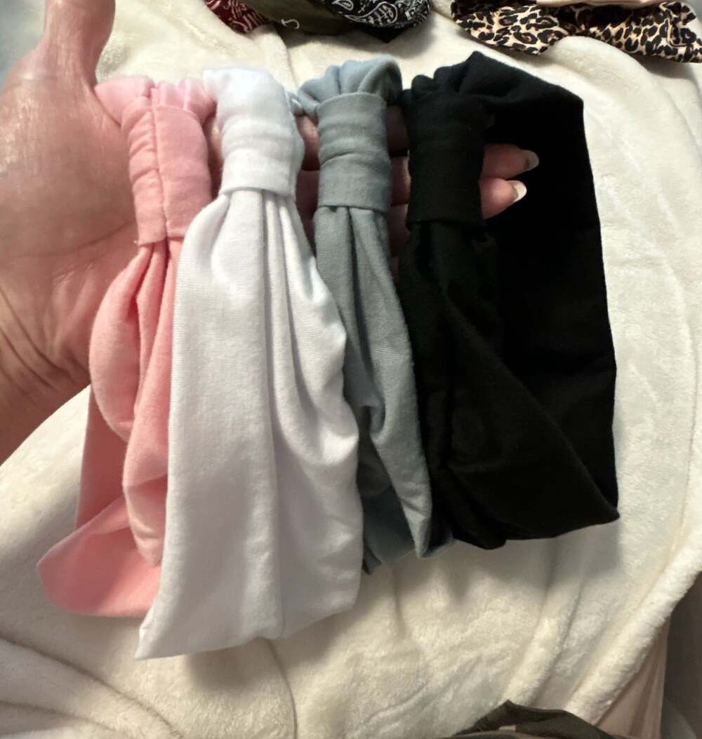 Unbranded Knotted Headband Set of 4 Solid Colors